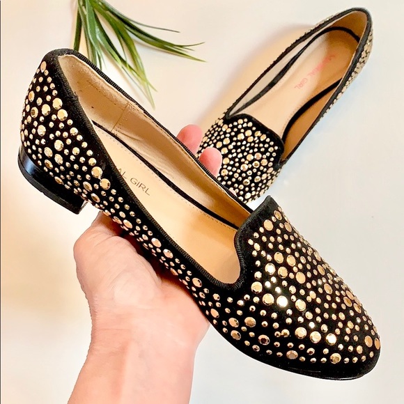 Material Girl Shoes - Material Girl Gold Toned Beaded flats